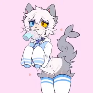 Video sticker 😏 Милые GIF @KFgart и @Furristik