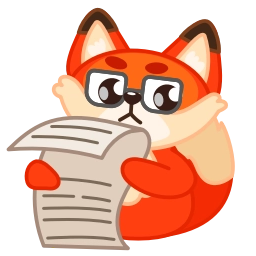 Sticker 🤓 chpic.su • @EmojisTG | Лисёнок