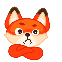 Sticker 🤨 chpic.su • @EmojisTG | Лисёнок