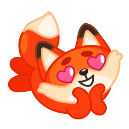 Sticker 😍 chpic.su • @EmojisTG | Лисёнок