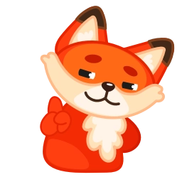 Sticker ☝ chpic.su • @EmojisTG | Лисёнок