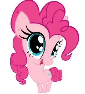 Telegram sticker 😃 Пинки Пай! @stickersnika :: @fStikBot