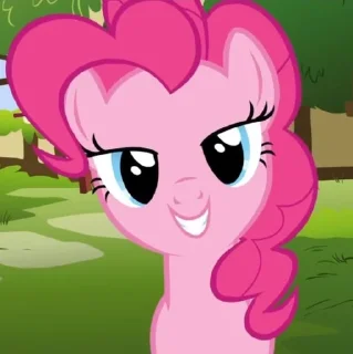 Telegram sticker 😁 Пинки Пай! @stickersnika :: @fStikBot