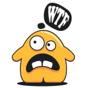 Telegram sticker 😏 Yellow Monster @stickersb2b