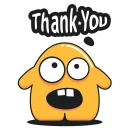 Telegram sticker 😜 Yellow Monster @stickersb2b