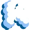 Sticker ☁️ Cloud ABC ➤ @emoji_room