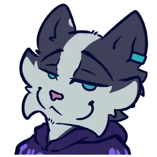 Sticker 😏 Crilix the naughty cat