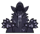 Telegram sticker 😛 Caou the Latex Werewolf