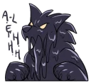 Telegram sticker 😝 Caou the Latex Werewolf