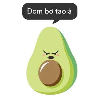 Telegram sticker 🥑 Pack dùng để chửi)