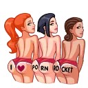 Telegram sticker ☺️ PornRocket