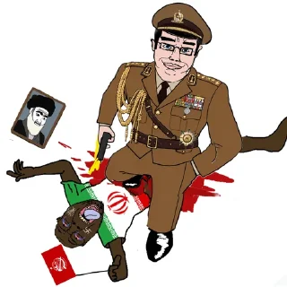 Telegram sticker 😊 Anti IRGC | Based Savaki 𓄂𓆃🦁