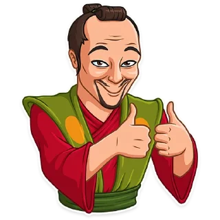 Telegram sticker 👍 Samurai