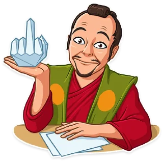 Telegram sticker 🖕 Samurai