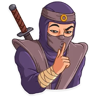 Telegram sticker 🤫 Samurai