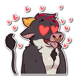 Telegram sticker 😍 Malboro the bull by Johnny Hayashi