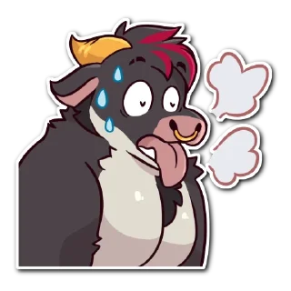 Telegram sticker 🥵 Malboro the bull by Johnny Hayashi