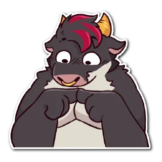 Telegram sticker 😳 Malboro the bull by Johnny Hayashi