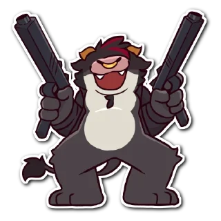 Telegram sticker 🤪 Malboro the bull by Johnny Hayashi