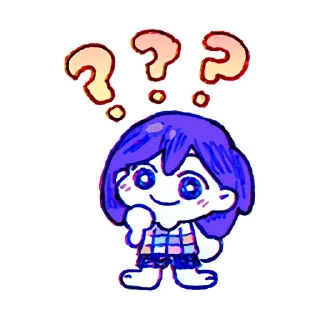 Telegram sticker 🤔 Omori