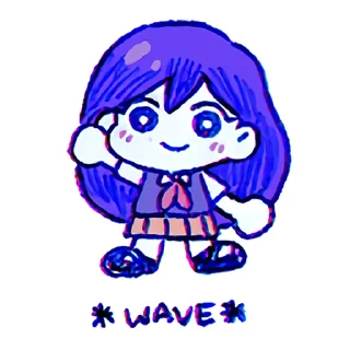 Telegram sticker 👋 Omori