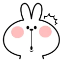 Video sticker 😮 Spoiled Rabbit Face