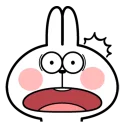 Telegram sticker 😧 Spoiled Rabbit Face