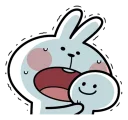 Telegram sticker 😢 Spoiled Rabbit Face
