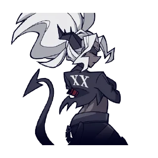 Telegram sticker ⛓️ Helltaker 🥞