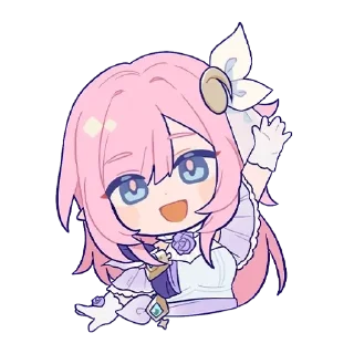 Telegram sticker 👋 Elysia stickers edition ✨✨ :: @fStikBot