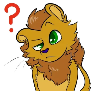 Telegram sticker ❓ Riky