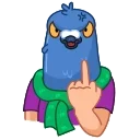 Video sticker 🖕 Mr. Pigeon