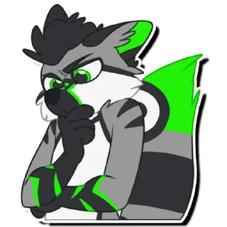 Telegram sticker 🤔 Dackerth by NelArts