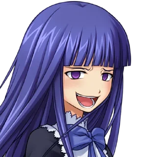 Телеграм стикер 😃 Umineko no Naku Koro ni Chiru (うみねこのなく頃に散)