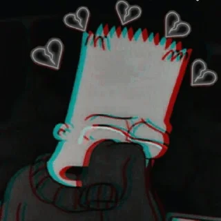 Video sticker 🌟 Грустный Барт