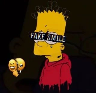 Video sticker 🌟 Грустный Барт