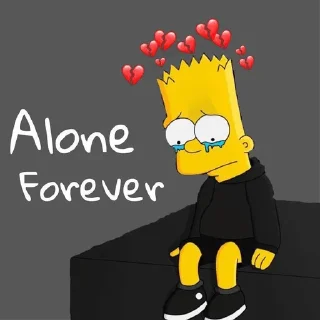 Telegram stiker 🌟 Грустный Барт
