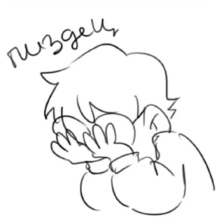 Telegram sticker ☹️ нихуя ты чсв