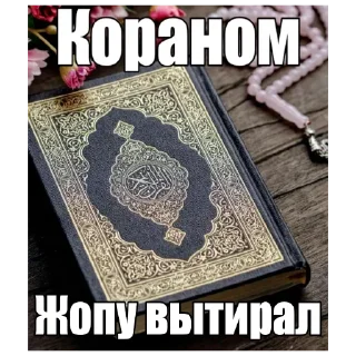 Telegram sticker 🐷 АЛЛАХ ПИДОРАС