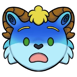 Telegram sticker 😨 Rainy the Ram 🐏 @RainyRam