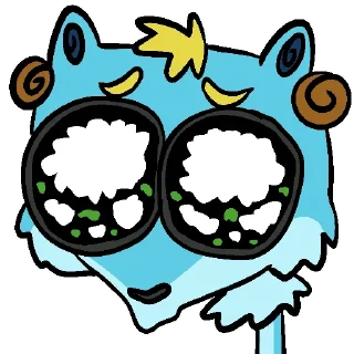 Telegram sticker 🥺 Rainy the Ram 🐏 @RainyRam