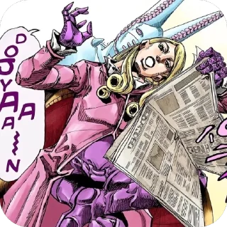 Telegram sticker 🫥 D4C and Funny Valentine