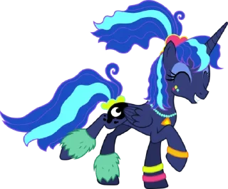 Telegram sticker 🐱 Princess Luna | @MyLittlePony_bots