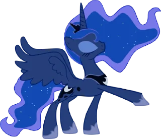 Telegram sticker ✅ Princess Luna | @MyLittlePony_bots