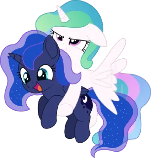 Telegram sticker 🐱 Princess Luna | @MyLittlePony_bots