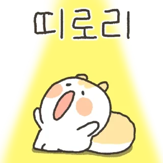 Video sticker 💬 옹알옹알 다람쥐 옹알이 By @KakaoEmoticon
