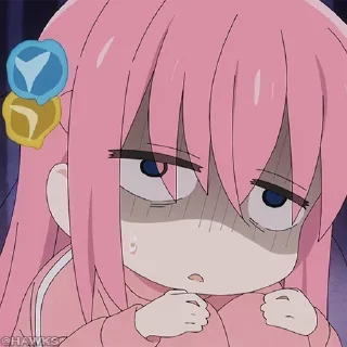 Telegram stiker 😊 Bocchi 🎸 (@TodorokiShouto)