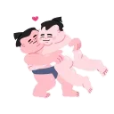 Telegram sticker 👩‍❤️‍👨 Sumo)