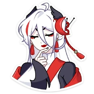 Sticker 🤔 Цуру @stickersvvk