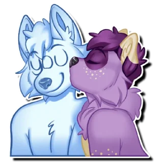 Telegram sticker 💋 Rocky Raku-n's Stickers